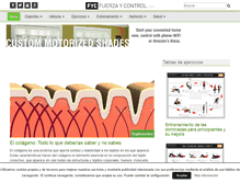Tablet Screenshot of fuerzaycontrol.com